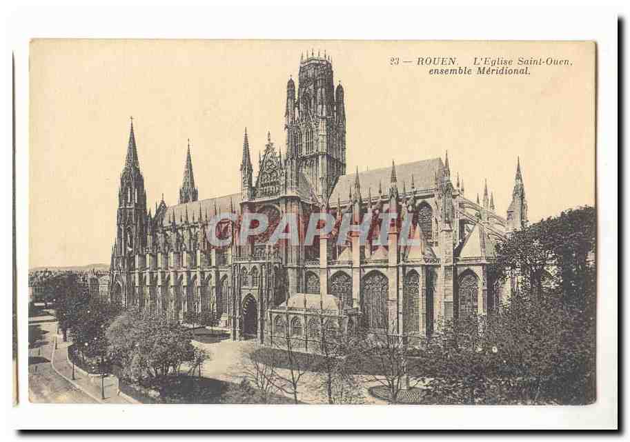 Rouen CPA L'eglise Saint ouen ensemble Meridional