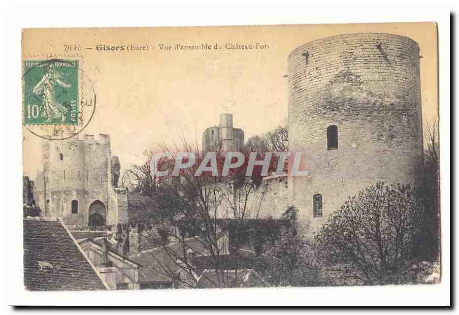 Gisors CPA Vue d'ensemble du chateau fort