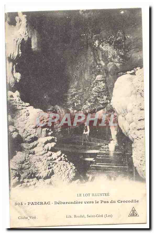 Padirac - Débarcadère vers le Pas du Crocodile — Lib. Baudel, Saint-Céré (Lot)