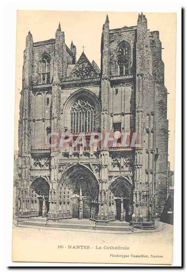 Nantes CPA La cathedrale