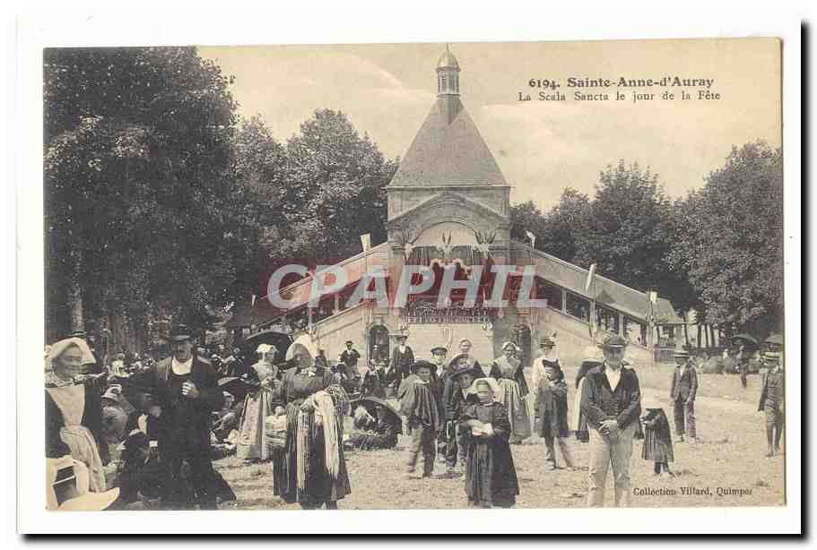 Sainte-Anne-d'Auray — La Scala Sancta le jour de la Fête — Collection Villard, Quimperlé