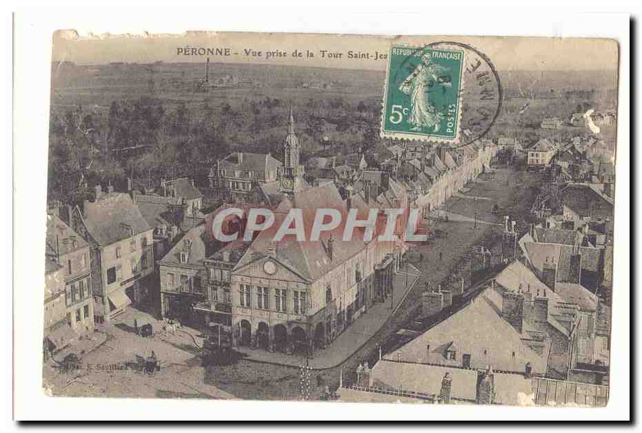 Peronne CPA Vue prise de la Tour Saint Jean
