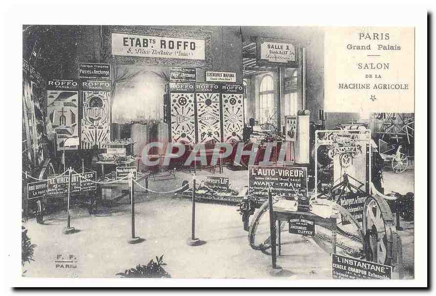 Paris CPA Grand Palais Salon de la machine agricole (reproduction)