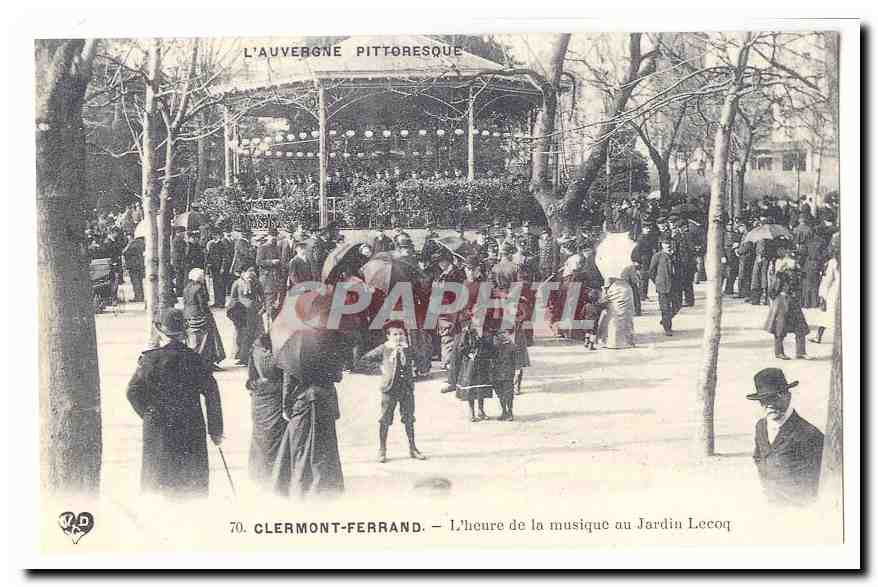 REPRODUCTION Clermont Ferrand L'heure de la musique au jardin Lecocq
