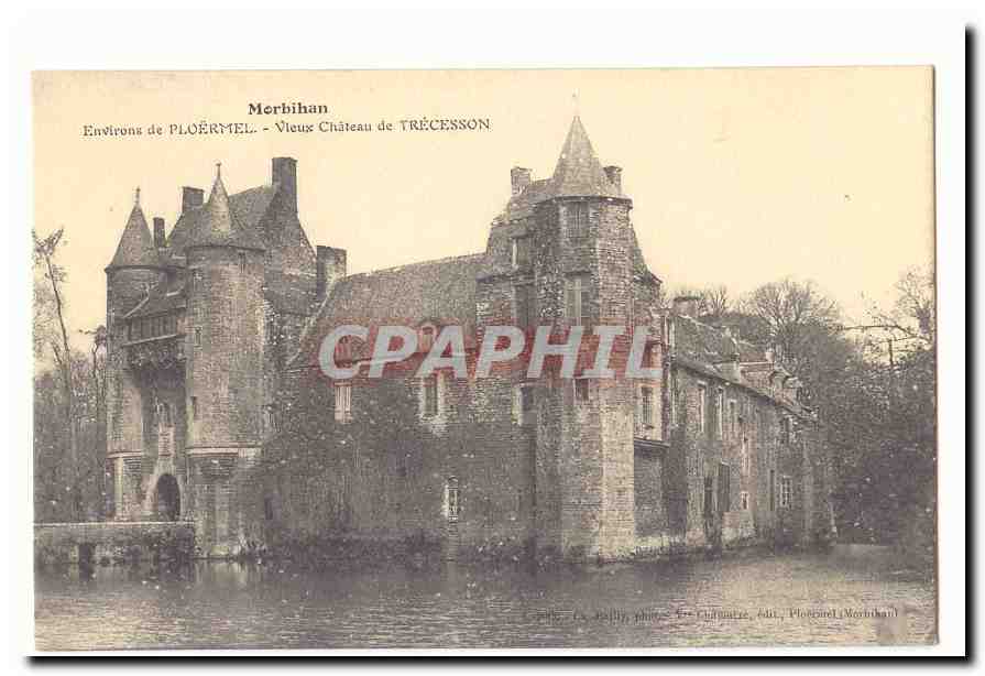 Environs de Ploermel CPA Vieux chateau de Trecesson