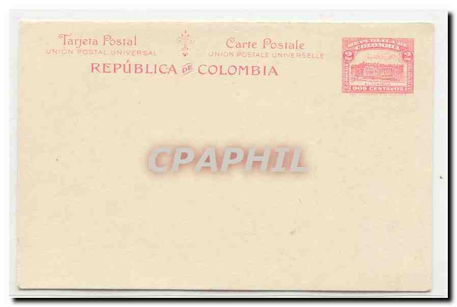 Colombia postal card #20 (entier postal stationary Colombie)