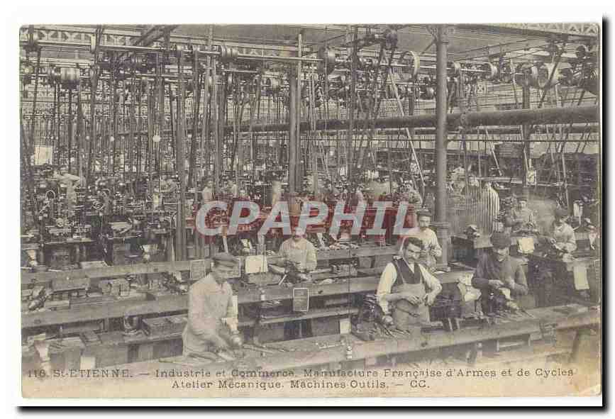 St-Etienne — Atelier Mécanique — Manufacture Française d'Armes et de Cyclés — CC.