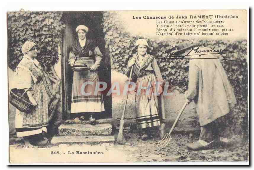 CPA Les chansons de Jean Rameau illustrees LA Bassinoere