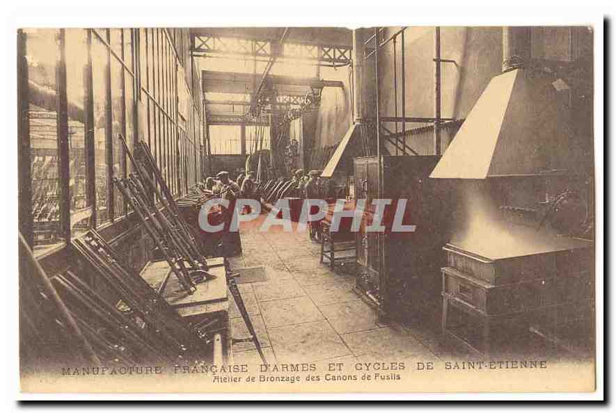 Manufacture Française d'Armes et Cycles de Saint-Étienne — Atelier de Bronzage des Canons de Fusils
