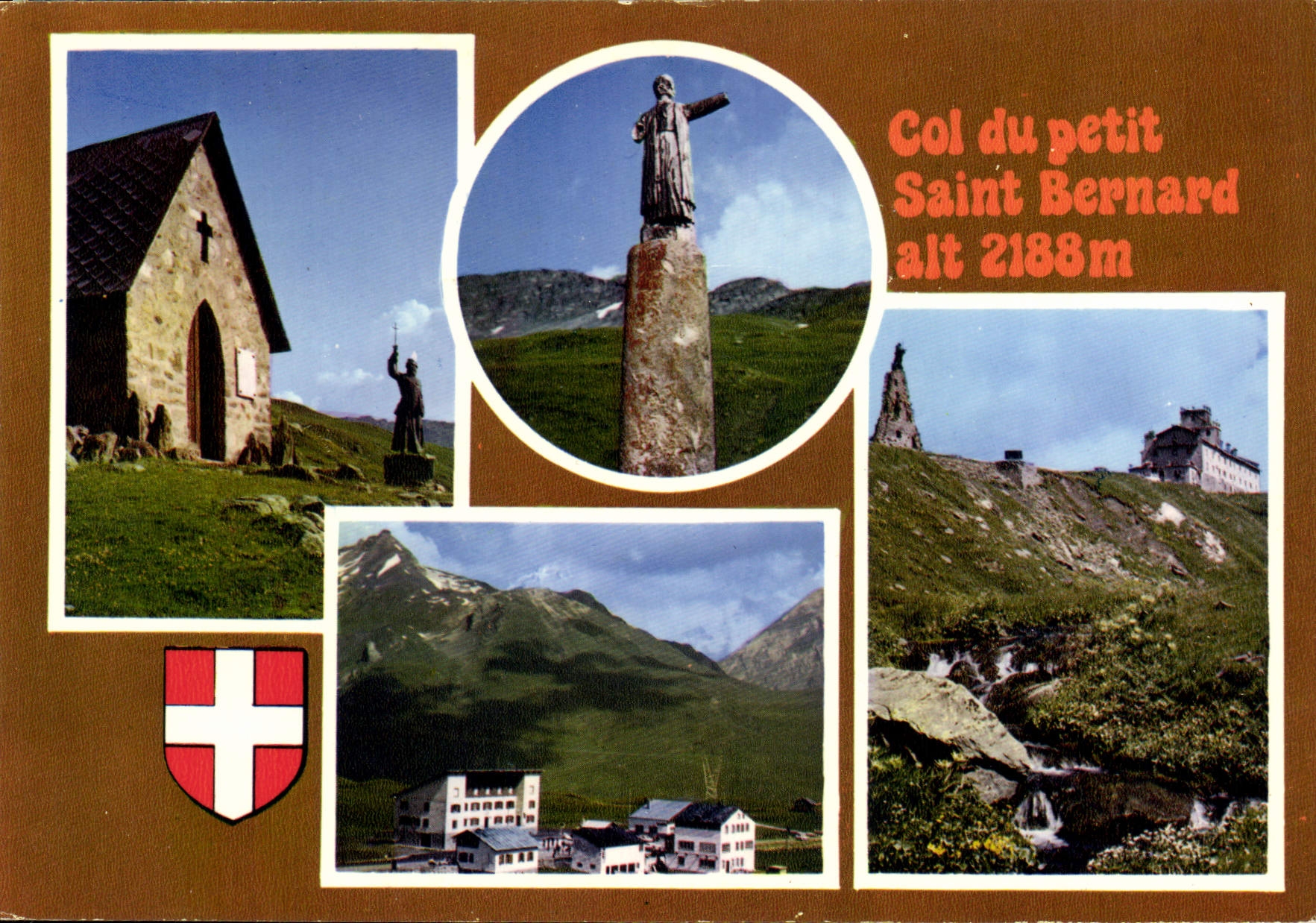 CPSM col du petit Saint Bernard Hospice colonie de Joux Chanoine Chenoux
