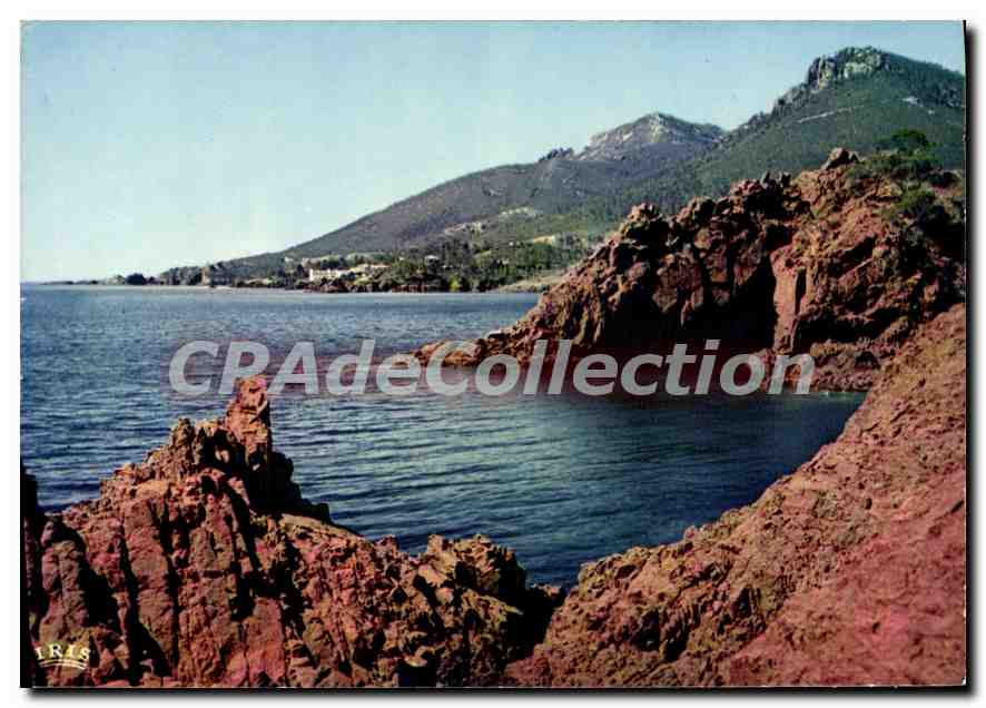 CPSM la CORNICHE d'OR les rochers rouges
