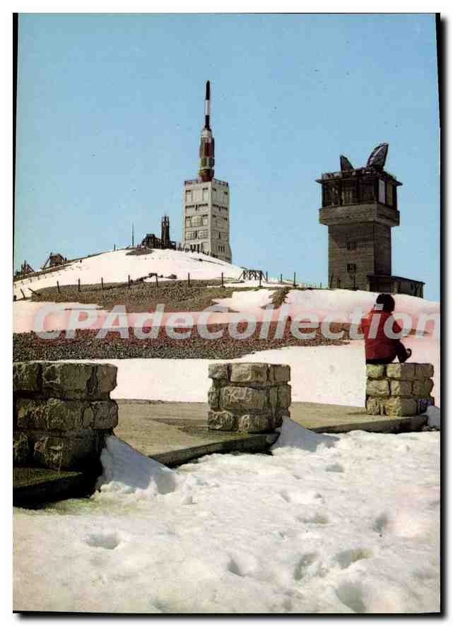 CPSM sommet du MONT VENTOUX tour de Télévision