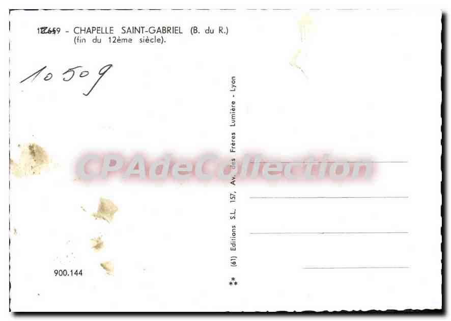 CPSM CHAPELLE SAINT GABRIEL — Verso
