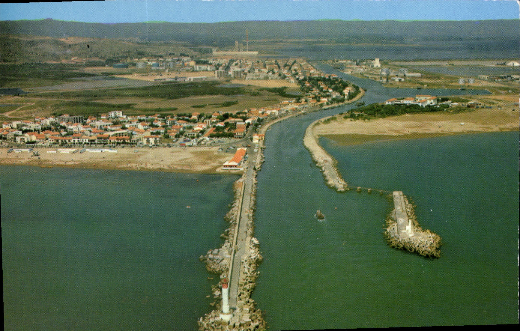 CPSM PORT LA NOUVELLE plage et canal