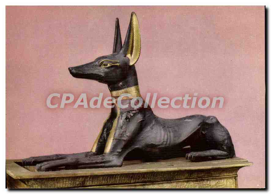 Anubis — statue en noir et or — photographie de P. L. Kenett & R. Bird, série 2 - Anverso