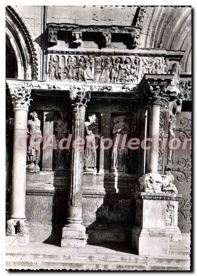 CPM Saint Gilles Bas Reliefs De I'Eglise Abbatiale