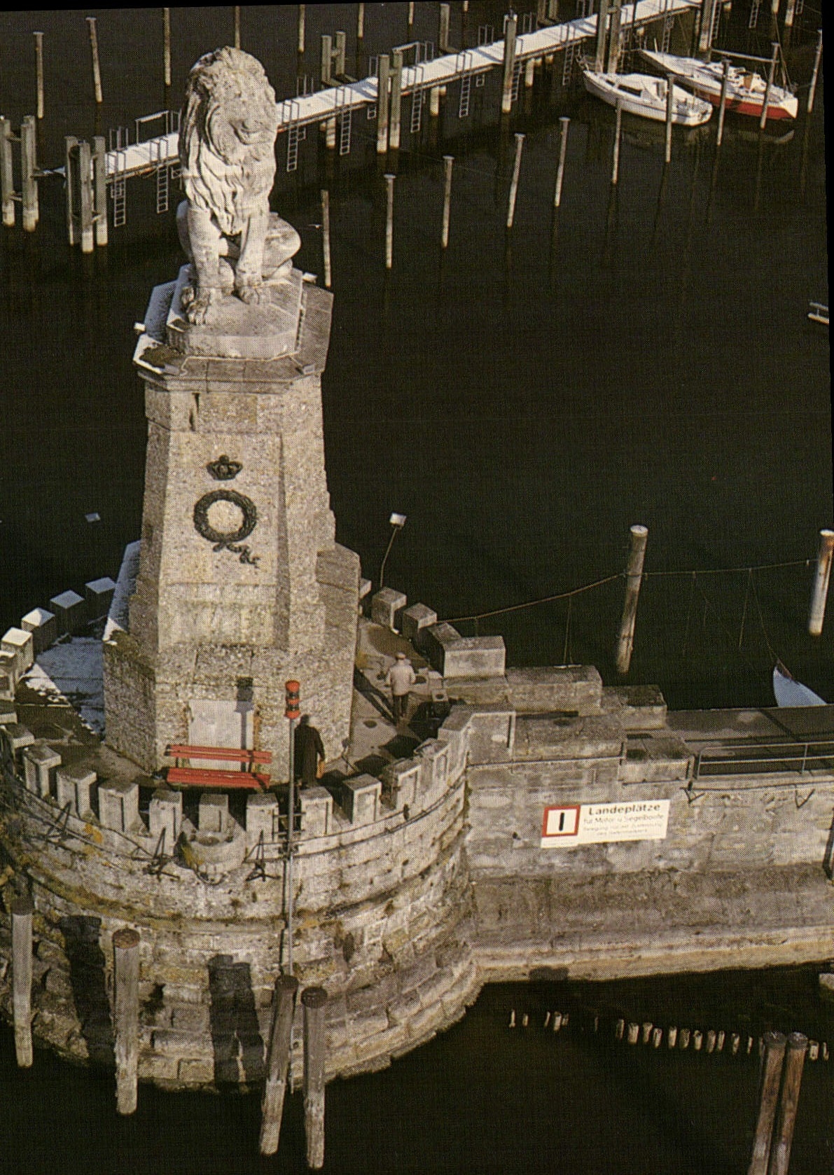 Lindauer Löwe — monument au port — éditeur Paul KG, Lindau - Recto
