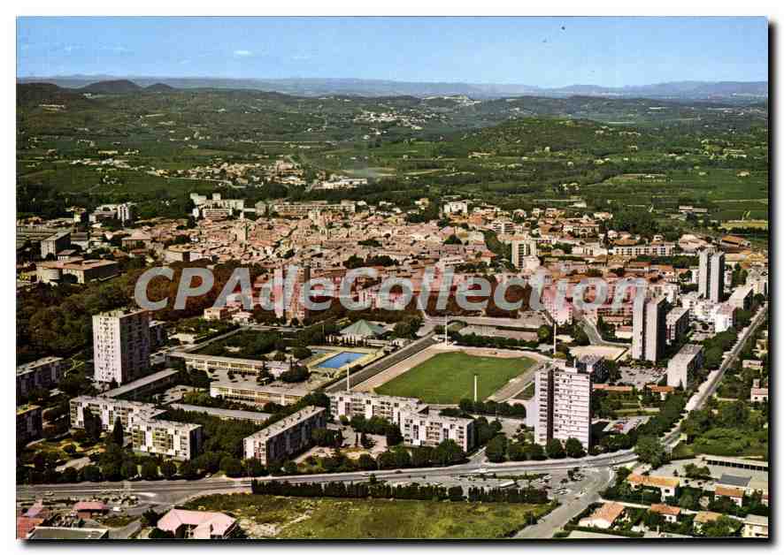 CPM Bagnols Sur Ceze Vue Aerienne