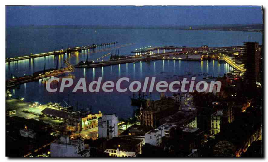 Alicante — Vue nocturne du port — Iberia - Anverso