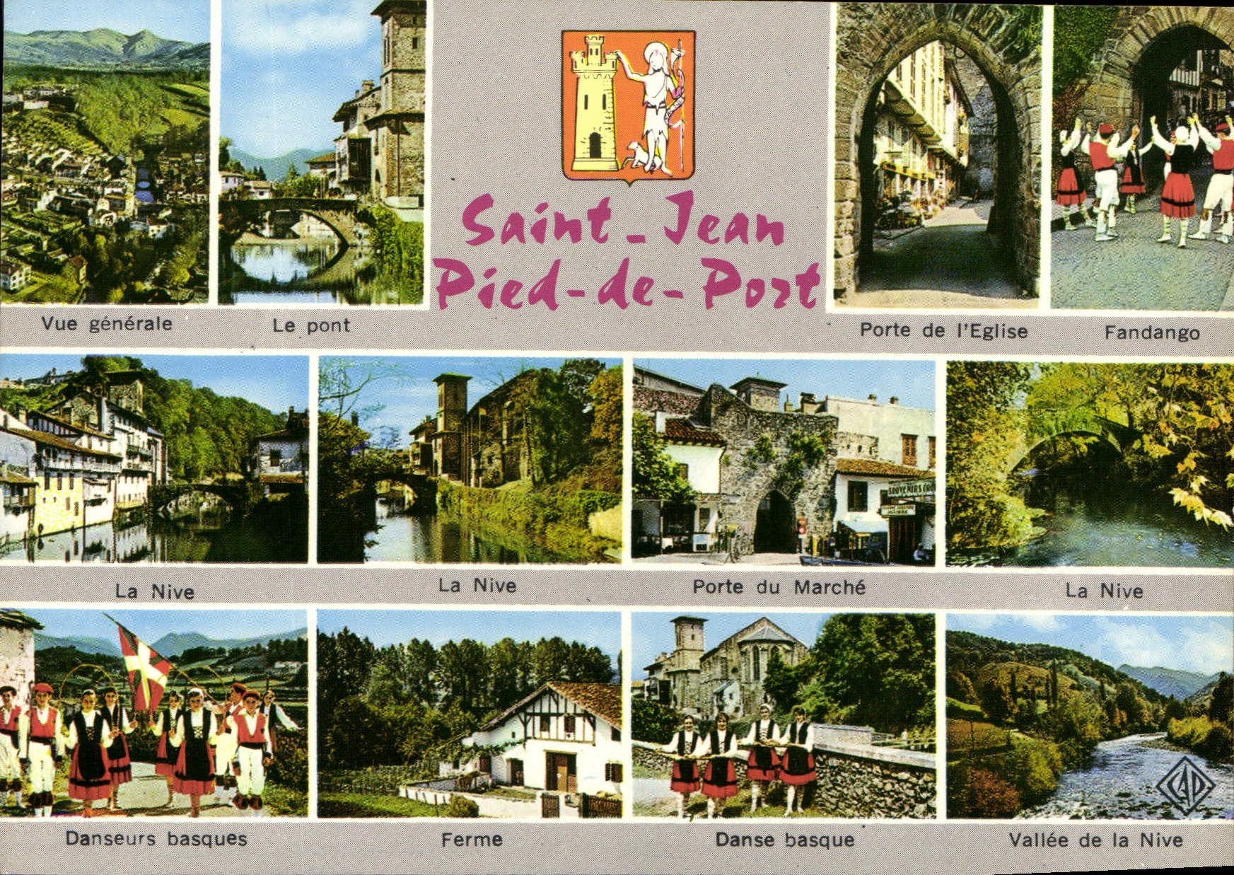 Saint-Jean-Pied-de-Port — vue panoramique et scènes locales — Elnacap