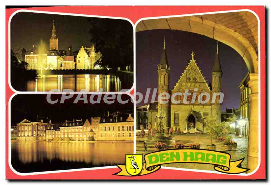 Den Haag — vue nocturne — CPAdeCollection - Recto