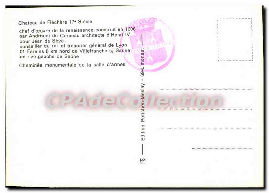 Château de Fléchère — Masterpiece of the Renaissance — Perchon-Meslay Edition — Back