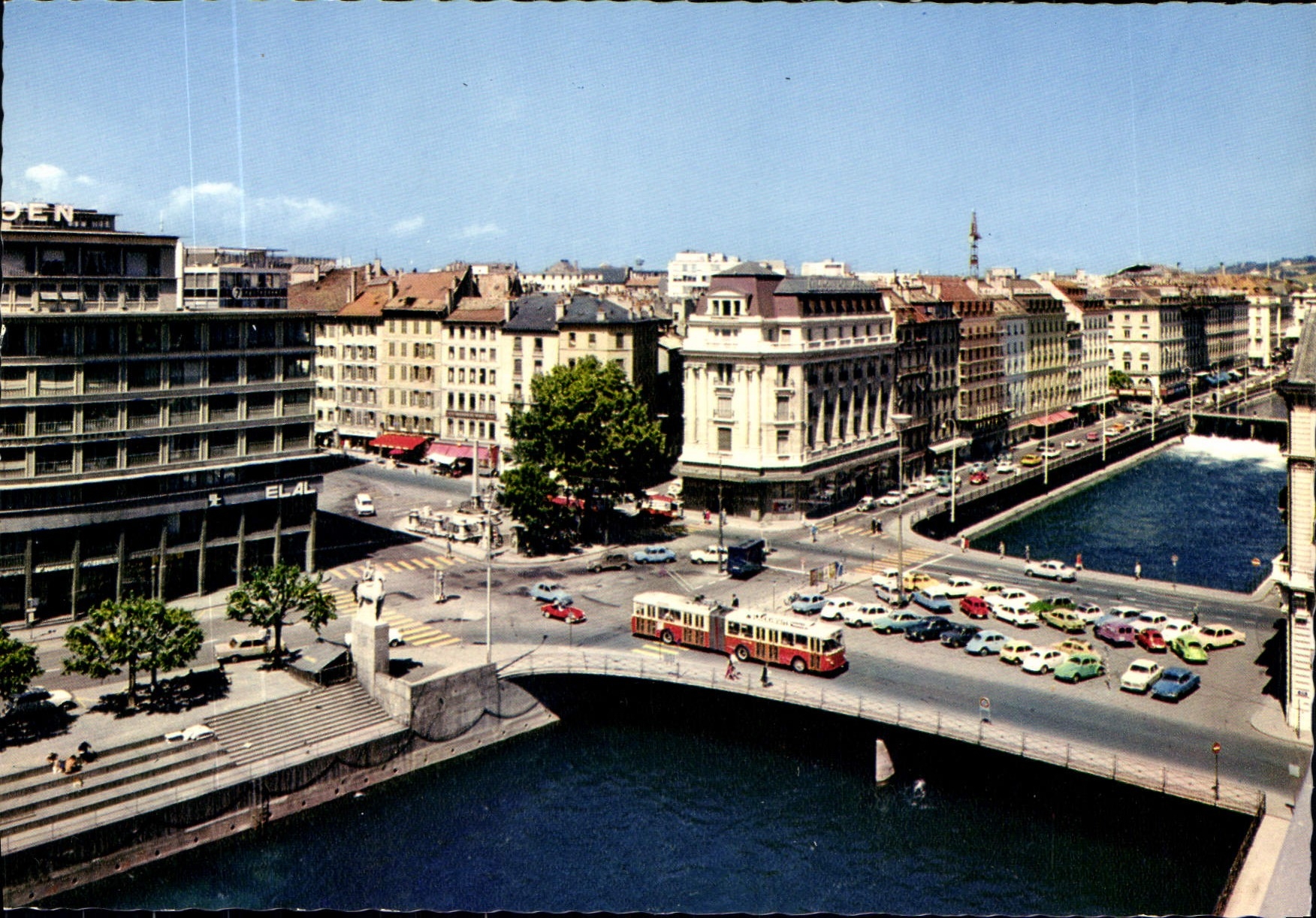 CPM Geneve Le Pont Du Mont Blanc