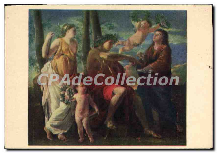 N. Poussin - L'Inspiration du Poète — Musée du Louvre — série 70, éditée par Braun & Cie - Recto
