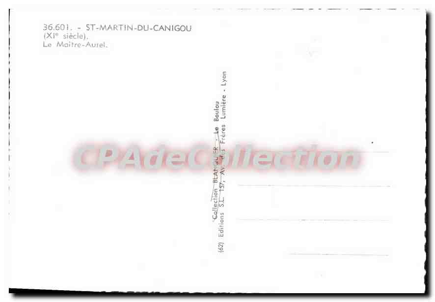 CPM Saint Martin du Canigou Le Maitre Autel — Verso