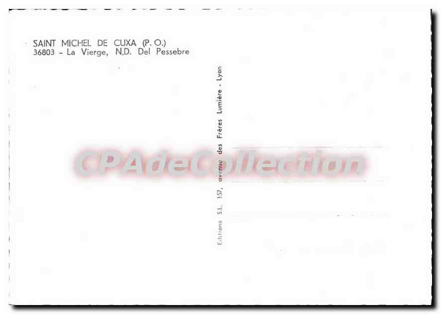 CPM Saint Michel De Cuxa La Vierge — Verso