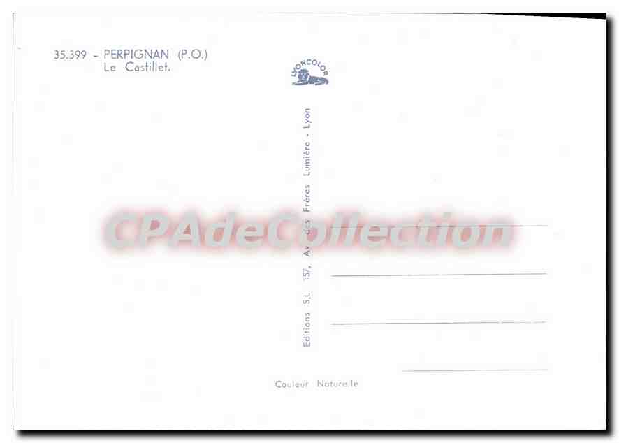 CPM Perpignan Le Castillet — Rückseite