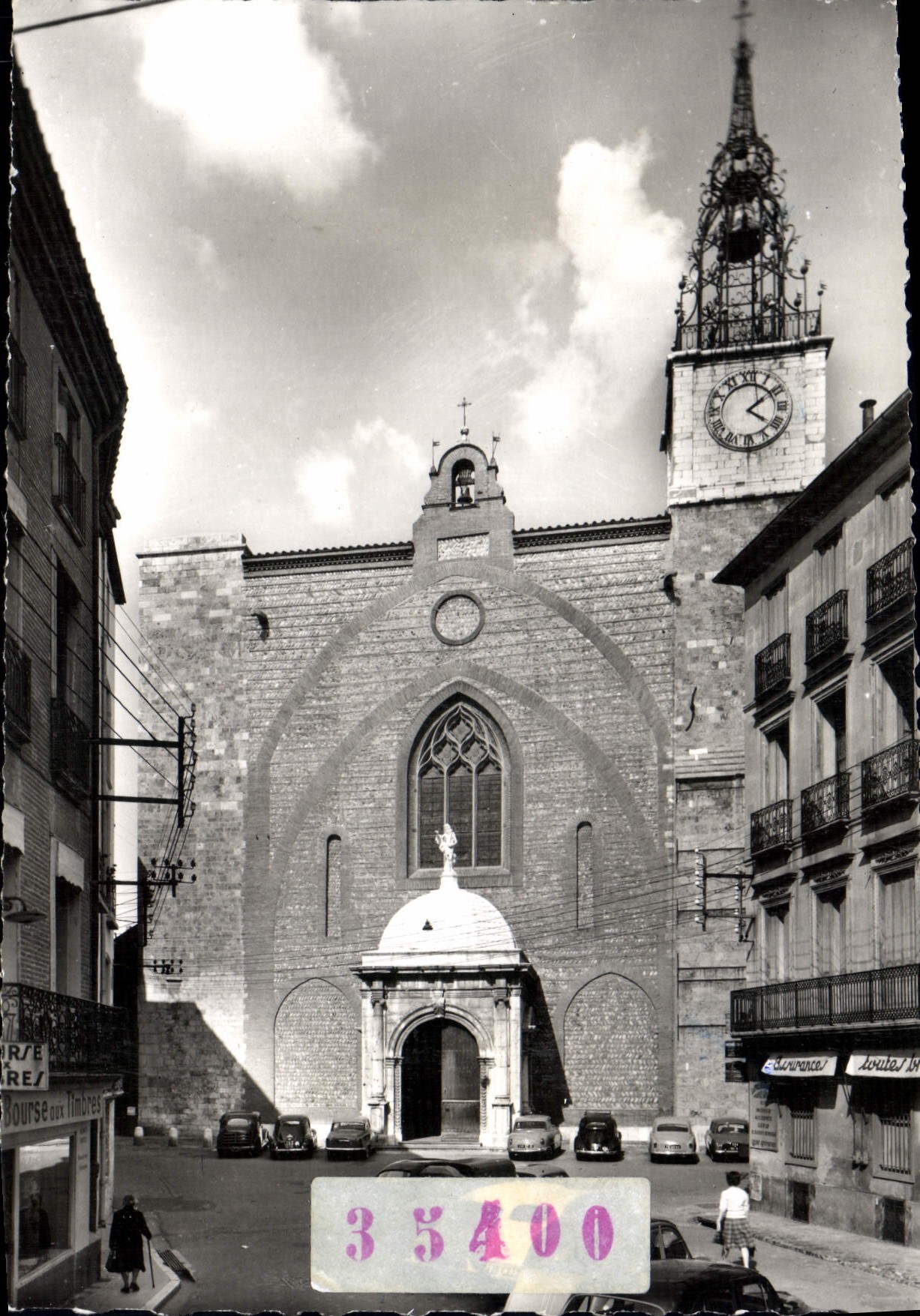 CPM Perpignan Le Clocher de la Cathedrale Saint Jeor