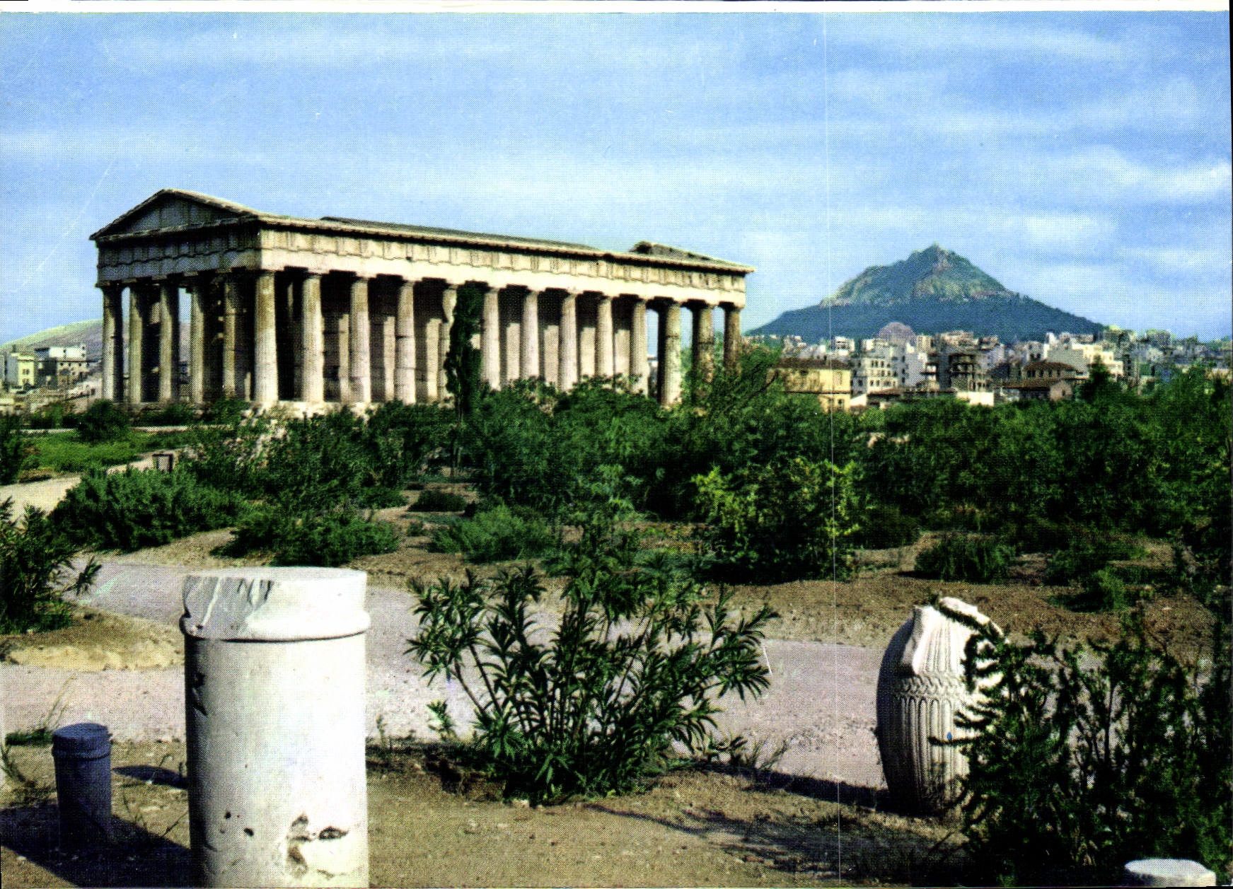 Temple de Zeus à Athènes — vue panoramique — DELTA - Recto