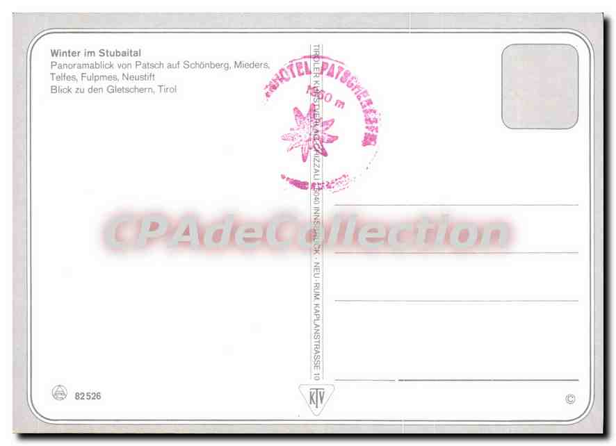CPM Winter Im Stubaital Panaramablick von Patsch suf Schonberg Mieders Telfes Fulpmes Neustift — Reverso