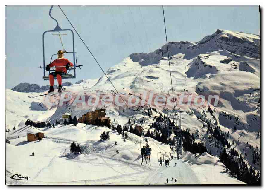 CPM Morzine Avoriaz Avoriaz station sans voitures Vue panoramique generale des pistes