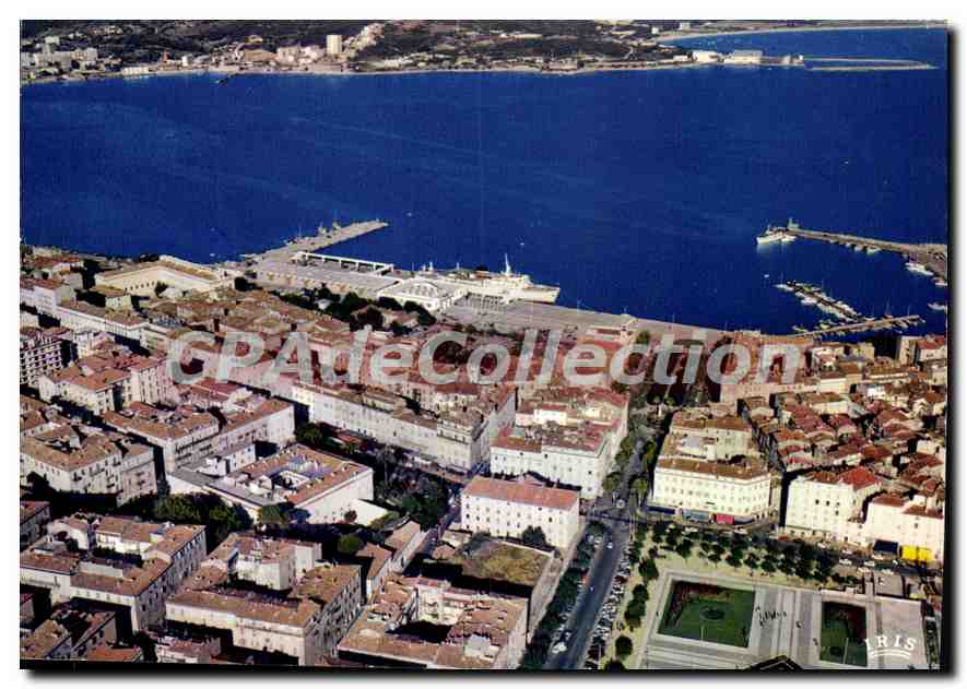 Vue de la Place Foch et le Port — Ajaccio — Éditions Hachette