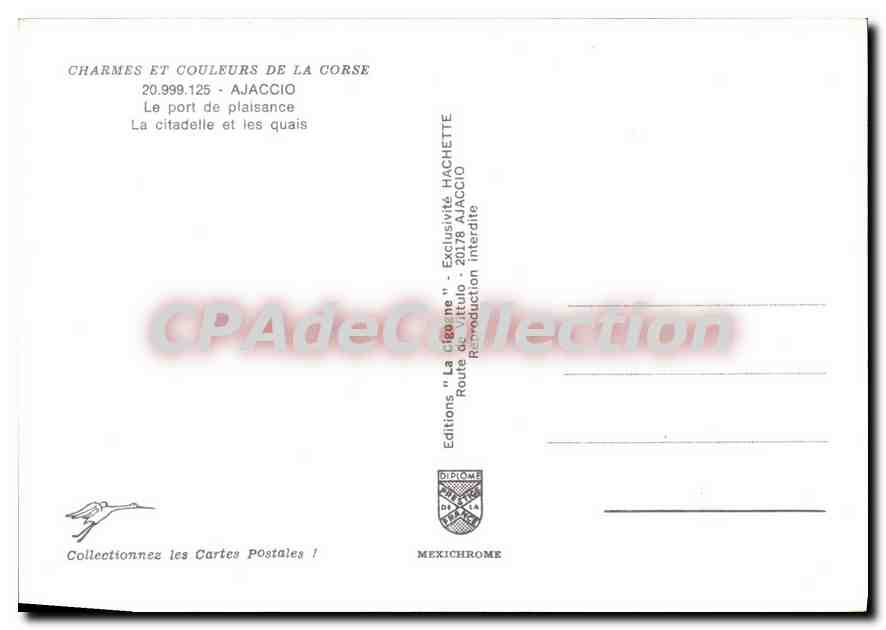 Le port de plaisance et la citadelle — Ajaccio — Éditions 'La Corse' n°20.999.125 — Reverso