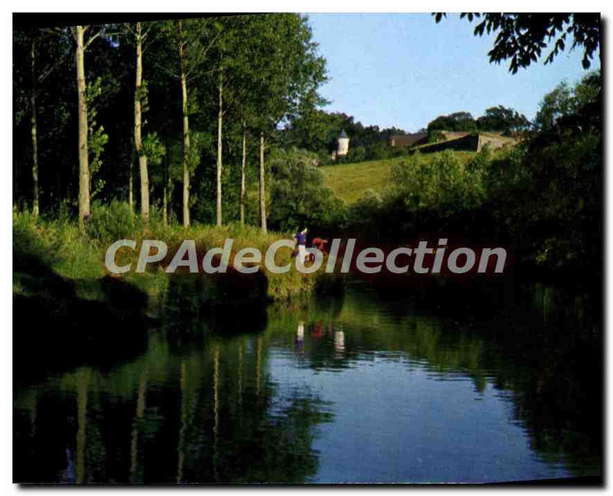 Montreuil-sur-Mer — Der Canal de la Canche, im Hintergrund: die Citadel — Edition de l'Europe Pierron