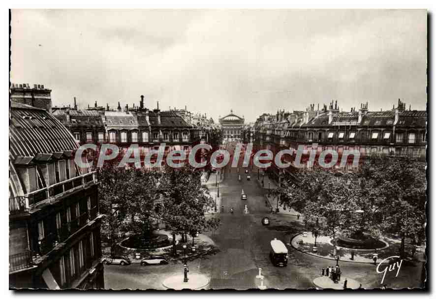 Paris et ses merveilles — L'avenue de l'Opéra — Éditeur GUY