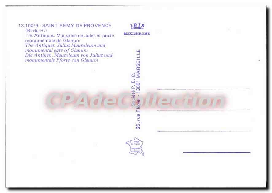 Les Antiques. Mausolée de Jules et porte monumentale de Glanum — IRIS MEXICROME — Reverso