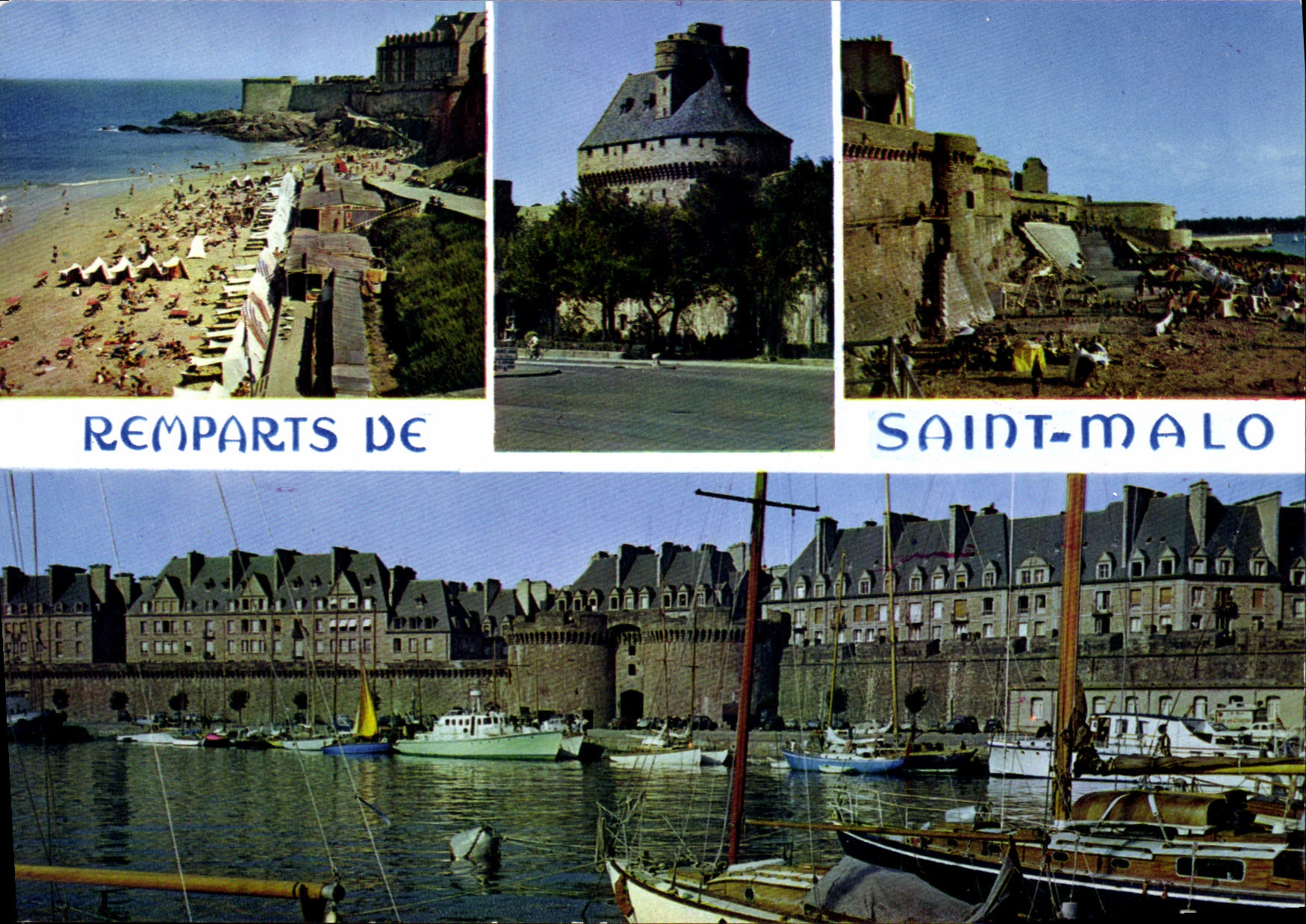 Remparts de Saint-Malo — vue panoramique — Éditions d'Art JOS, série MX 7781