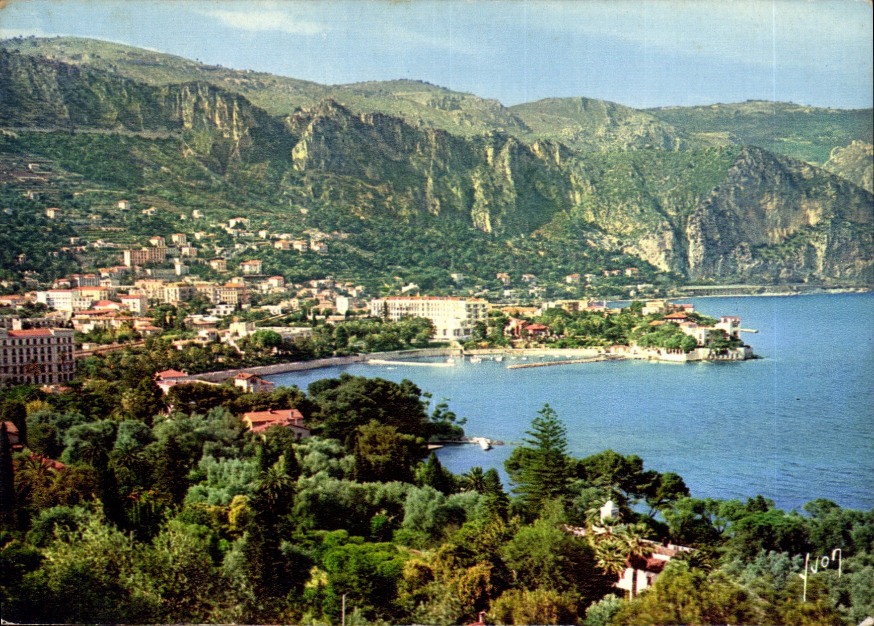 Beaulieu-sur-Mer — Côte d'Azur, vue du port et des montagnes — Éditions Draeger, n° 301