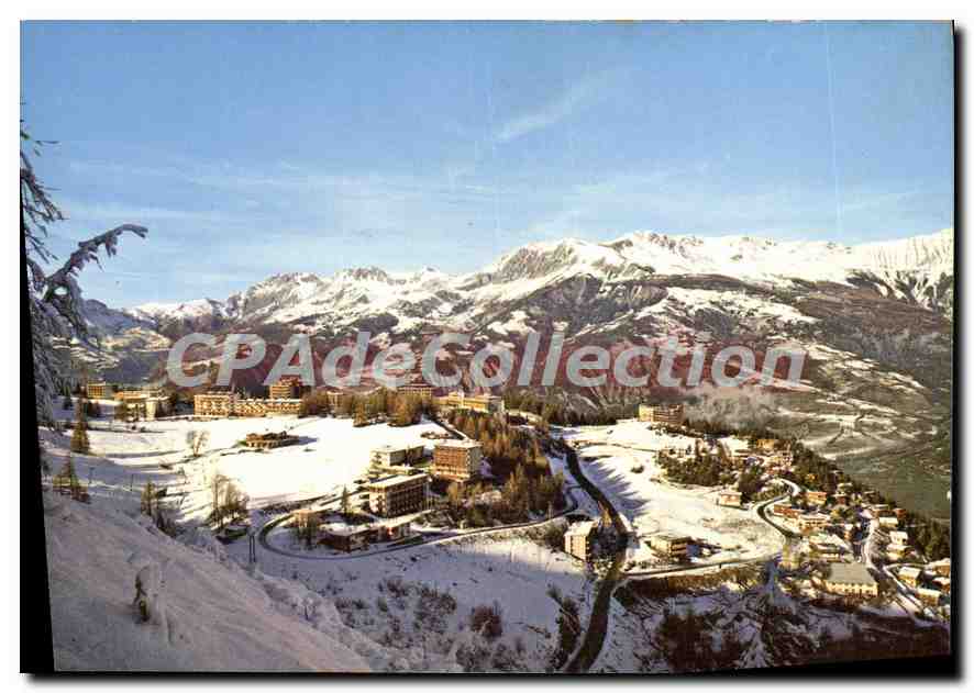 Pra-Loup (04) — Vue générale Station Été et Hiver — Photo-Ciné-PRA-LOUP