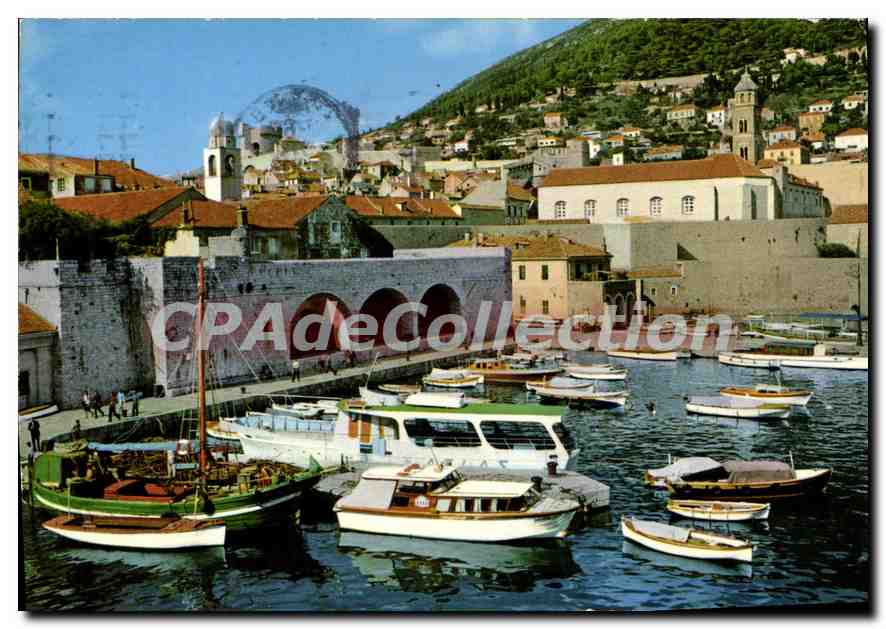 Dubrownik — stary port — turistkomerc Zagreb