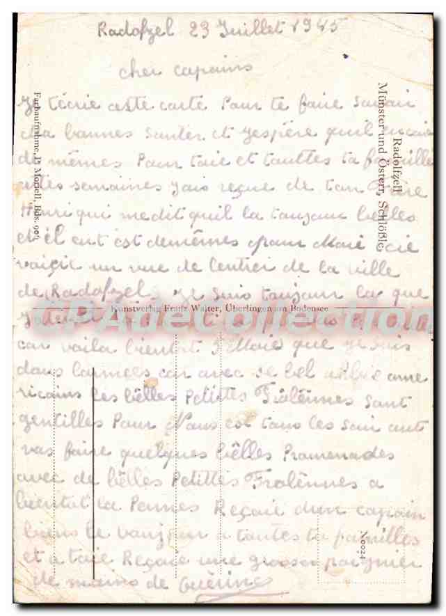 CPSM Radolfzell Munster Und Osterr Schloble — Rückseite