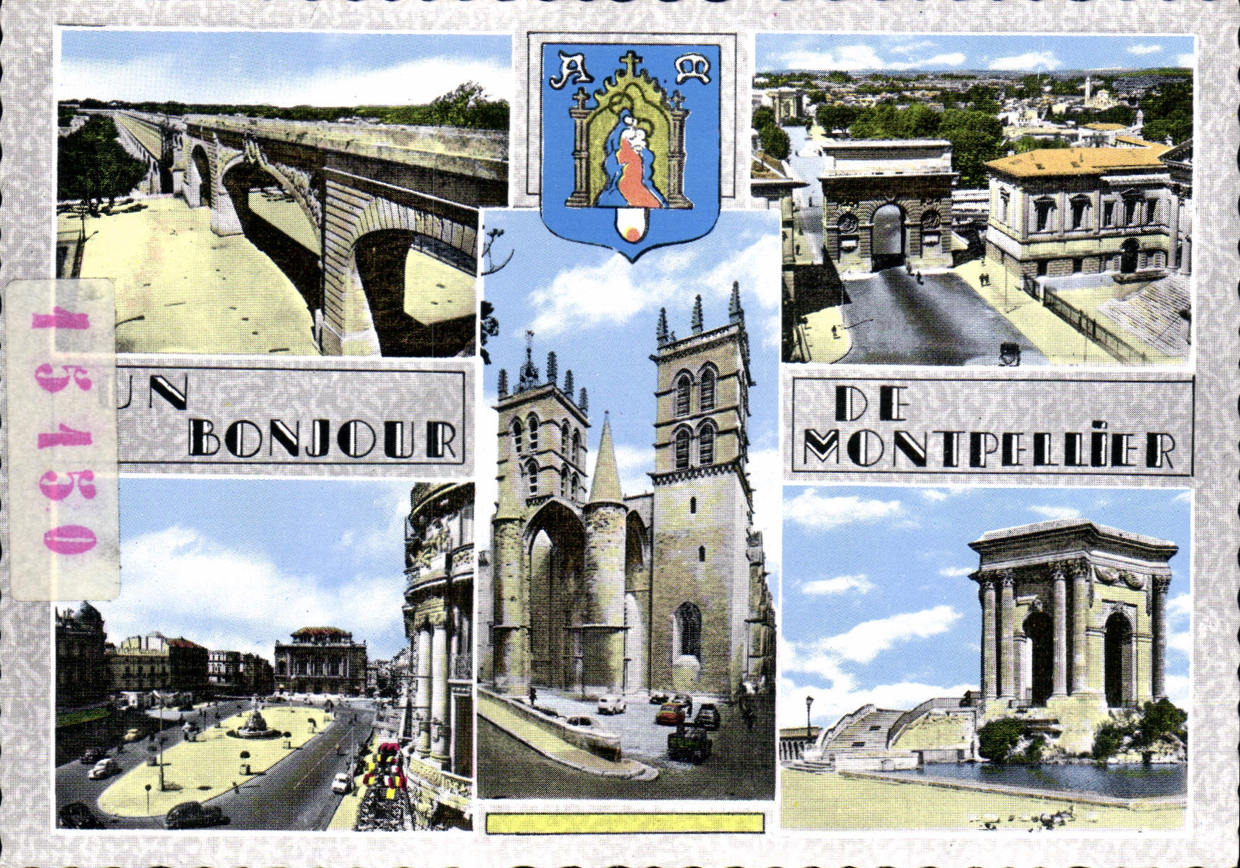 Montpellier — Un bonjour de Montpellier — Éditions Eurolux, n° 15.150