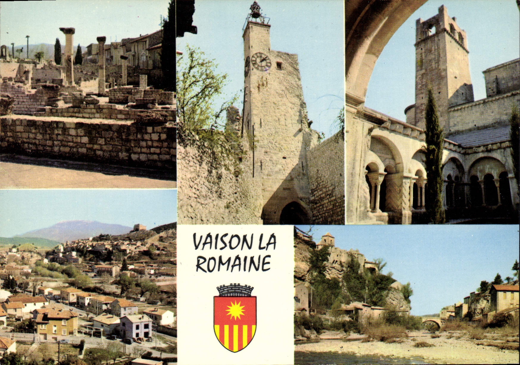 Vaison la Romaine — vue panoramique et monuments — Éditions S.I. Lyon