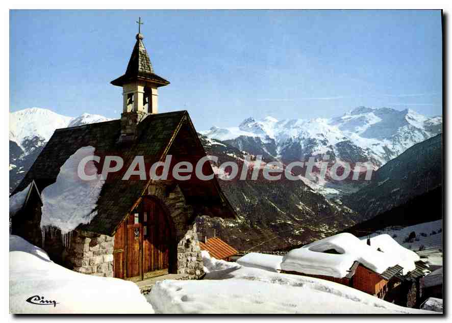 CPSM Courchevel Chapelle Du Cure D'Ars Massif De Bellecote