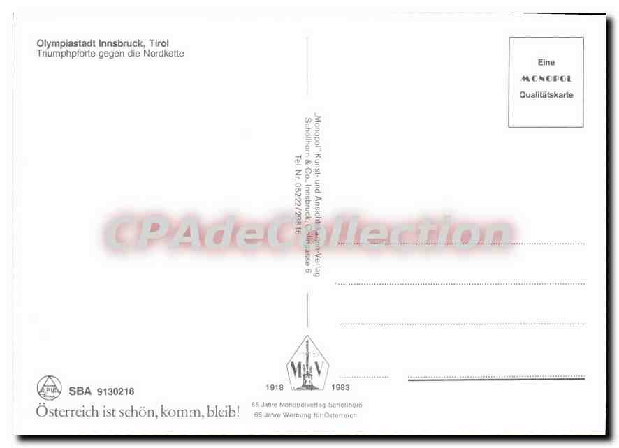 Innsbruck — Triumphbogen — Monopol Verlag — Reverso