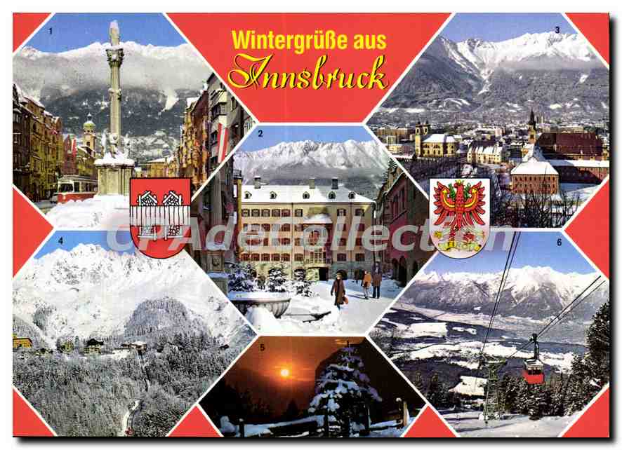 Innsbruck — Wintergrüße aus Innsbruck — Tiroler Kunstverlag Chizzalü